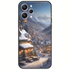 Cozy Christmas Village Xiaomi Redmi 12 5G Black TPU (Μαύρη Σιλικόνη)