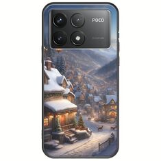 Cozy Christmas Village Xiaomi Poco F6 Pro 5G Black TPU (Μαύρη Σιλικόνη)