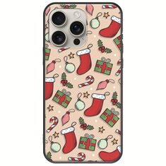 Cute Xmas iPhone 16 Pro Black TPU (Μαύρη Σιλικόνη)