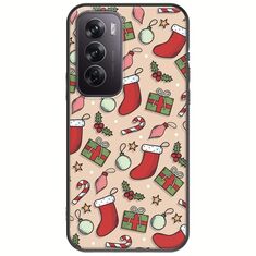 Cute Xmas Oppo Reno 12 5G Black TPU (Μαύρη Σιλικόνη)