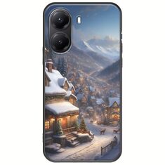 Cozy Christmas Village Xiaomi Poco X7 Pro 5G Black TPU (Μαύρη Σιλικόνη)