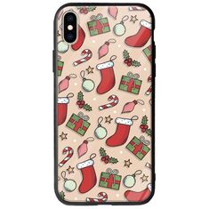 Cute Xmas iPhone XS Max Groove TPU (Tempered Glass και TPU)
