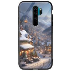 Cozy Christmas Village Xiaomi Redmi Note 8 Pro Groove TPU (Tempered Glass και TPU)