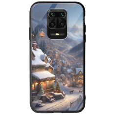 Cozy Christmas Village Xiaomi Redmi Note 9S / 9 Pro / 9 Pro Max Groove TPU (Tempered Glass και TPU)