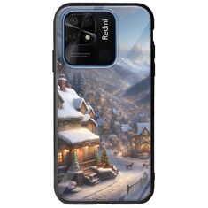 Cozy Christmas Village Xiaomi Redmi 10C Groove TPU (Tempered Glass και TPU)