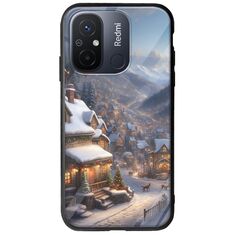 Cozy Christmas Village Xiaomi Redmi 12C Groove TPU (Tempered Glass και TPU)
