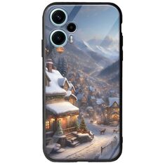 Cozy Christmas Village Xiaomi Poco F5 5G Groove TPU (Tempered Glass και TPU)