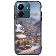 Cozy Christmas Village Xiaomi Poco C65 Groove TPU (Tempered Glass και TPU)