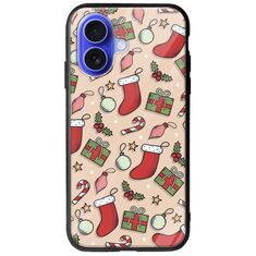 Cute Xmas iPhone 16 Groove TPU (Tempered Glass και TPU)
