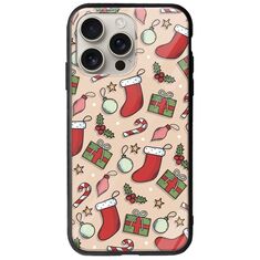 Cute Xmas iPhone 16 Pro Groove TPU (Tempered Glass και TPU)