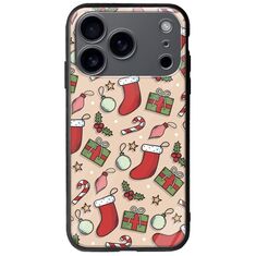 Cute Xmas iPhone 17 Pro Groove TPU (Tempered Glass και TPU)