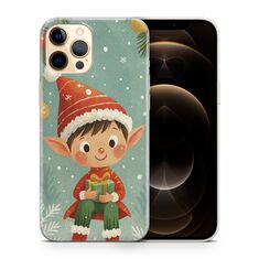 Χριστουγεννιάτικη θήκη Smiling Elf Present με χαμογελαστό ξωτικό και δώρο