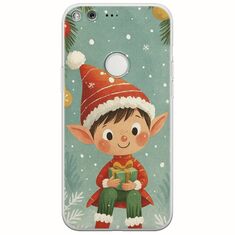 Smiling Elf Present Google Pixel XL Flexible TPU (Διάφανη Σιλικόνη)