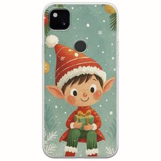 Smiling Elf Present Google Pixel 4a 4G Flexible TPU (Διάφανη Σιλικόνη)