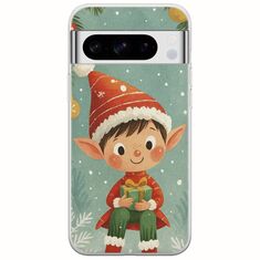Smiling Elf Present Google Pixel 8 Pro 5G Flexible TPU (Διάφανη Σιλικόνη)