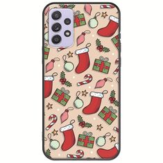 Cute Xmas Samsung Galaxy A72 5G Black TPU (Μαύρη Σιλικόνη)