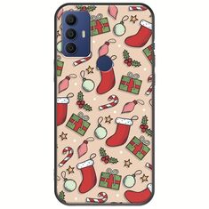 Cute Xmas TCL 305 / 306 / 30E / 30SE Black TPU (Μαύρη Σιλικόνη)