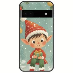 Smiling Elf Present Google Pixel 6a 5G Black TPU (Μαύρη Σιλικόνη)