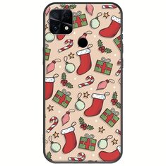 Cute Xmas Xiaomi Poco C40 Black TPU (Μαύρη Σιλικόνη)