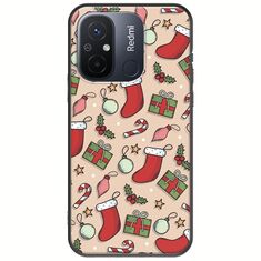 Cute Xmas Xiaomi Redmi 12C Black TPU (Μαύρη Σιλικόνη)