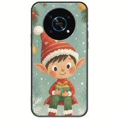 Smiling Elf Present Honor Magic 4 Lite 5G Black TPU (Μαύρη Σιλικόνη)