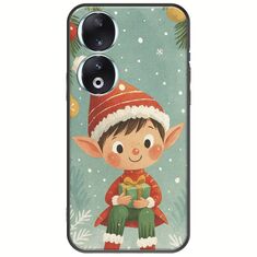 Smiling Elf Present Honor 90 5G Black TPU (Μαύρη Σιλικόνη)