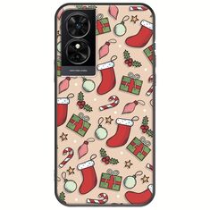 Cute Xmas TCL 50 SE Black TPU (Μαύρη Σιλικόνη)