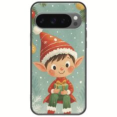 Smiling Elf Present Google Pixel 9 5G Black TPU (Μαύρη Σιλικόνη)