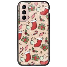 Cute Xmas Samsung Galaxy S21 FE 5G Groove TPU (Tempered Glass και TPU)