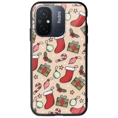 Cute Xmas Xiaomi Redmi 12C Groove TPU (Tempered Glass και TPU)