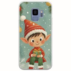 Smiling Elf Present Samsung Galaxy S9 Flexible TPU (Διάφανη Σιλικόνη)