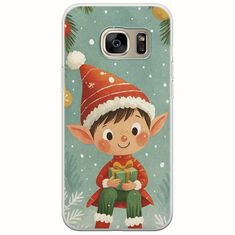 Smiling Elf Present Samsung Galaxy S7 Edge Flexible TPU (Διάφανη Σιλικόνη)