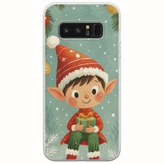 Smiling Elf Present Samsung Galaxy Note 8 Flexible TPU (Διάφανη Σιλικόνη)
