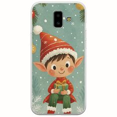 Smiling Elf Present Samsung Galaxy J6 Plus Flexible TPU (Διάφανη Σιλικόνη)