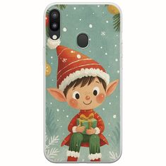 Smiling Elf Present Samsung Galaxy M20 Flexible TPU (Διάφανη Σιλικόνη)