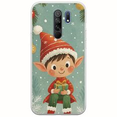 Smiling Elf Present Xiaomi Redmi 9 Flexible TPU (Διάφανη Σιλικόνη)
