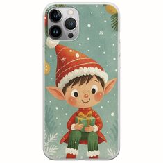 Smiling Elf Present iPhone 12 Pro Max Flexible TPU (Διάφανη Σιλικόνη)