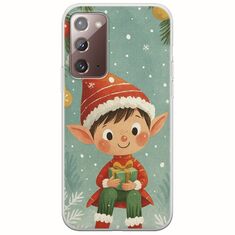 Smiling Elf Present Samsung Galaxy Note 20 Flexible TPU (Διάφανη Σιλικόνη)