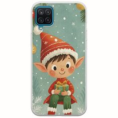 Smiling Elf Present Samsung Galaxy A12 Flexible TPU (Διάφανη Σιλικόνη)