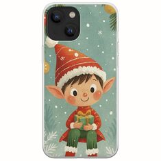 Smiling Elf Present iPhone 13  Flexible TPU (Διάφανη Σιλικόνη)