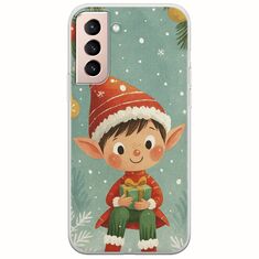 Smiling Elf Present Samsung Galaxy S21 FE 5G Flexible TPU (Διάφανη Σιλικόνη)