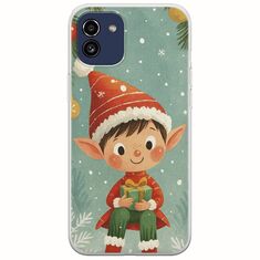 Smiling Elf Present Samsung Galaxy A03 Flexible TPU (Διάφανη Σιλικόνη)