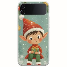 Smiling Elf Present Samsung Galaxy Z Flip 4 5G Flexible TPU (Διάφανη Σιλικόνη)