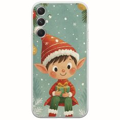 Smiling Elf Present Samsung Galaxy A34 5G Flexible TPU (Διάφανη Σιλικόνη)