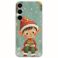 Smiling Elf Present Samsung Galaxy A55 5G Flexible TPU (Διάφανη Σιλικόνη)