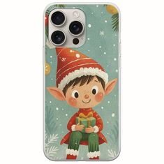 Smiling Elf Present iPhone 16 Pro Flexible TPU (Διάφανη Σιλικόνη)
