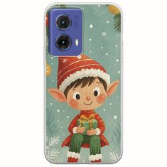 Smiling Elf Present Motorola Moto G85 5G Flexible TPU (Διάφανη Σιλικόνη)
