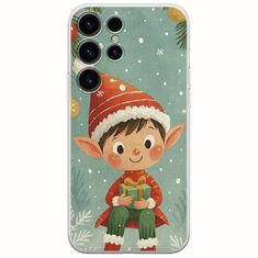 Smiling Elf Present Samsung Galaxy S25 Ultra 5G Flexible TPU (Διάφανη Σιλικόνη)