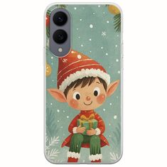Smiling Elf Present Samsung Galaxy S25 Edge 5G Flexible TPU (Διάφανη Σιλικόνη)