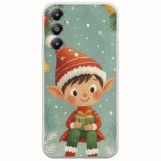 Smiling Elf Present Samsung Galaxy S25 FE 5G Flexible TPU (Διάφανη Σιλικόνη)